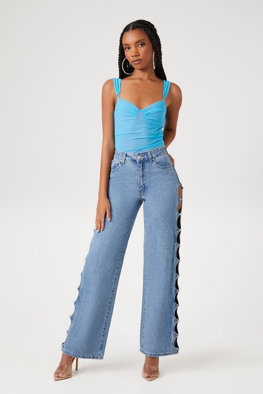 Mesh Sweetheart Bodysuit | Forever 21 Women