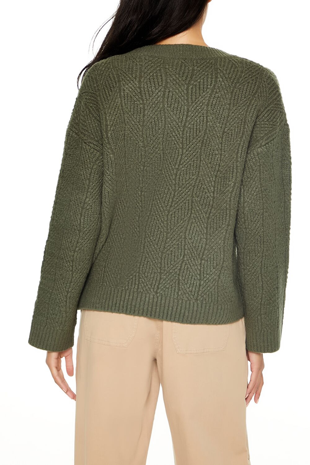 Geo V-Neck Drop-Sleeve Sweater | Forever 21 Women