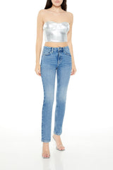 Metallic Bustier Tube Top | Forever 21 Women