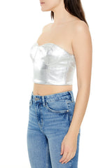 Metallic Bustier Tube Top | Forever 21 Women