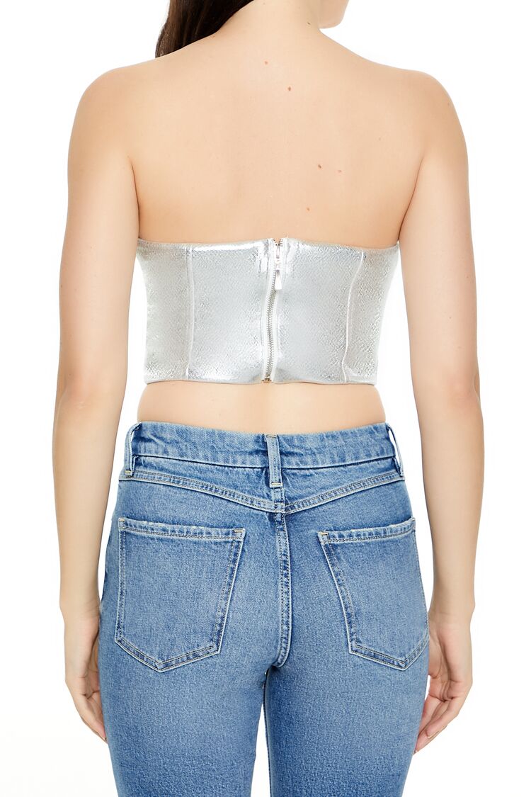 Metallic Bustier Tube Top | Forever 21 Women