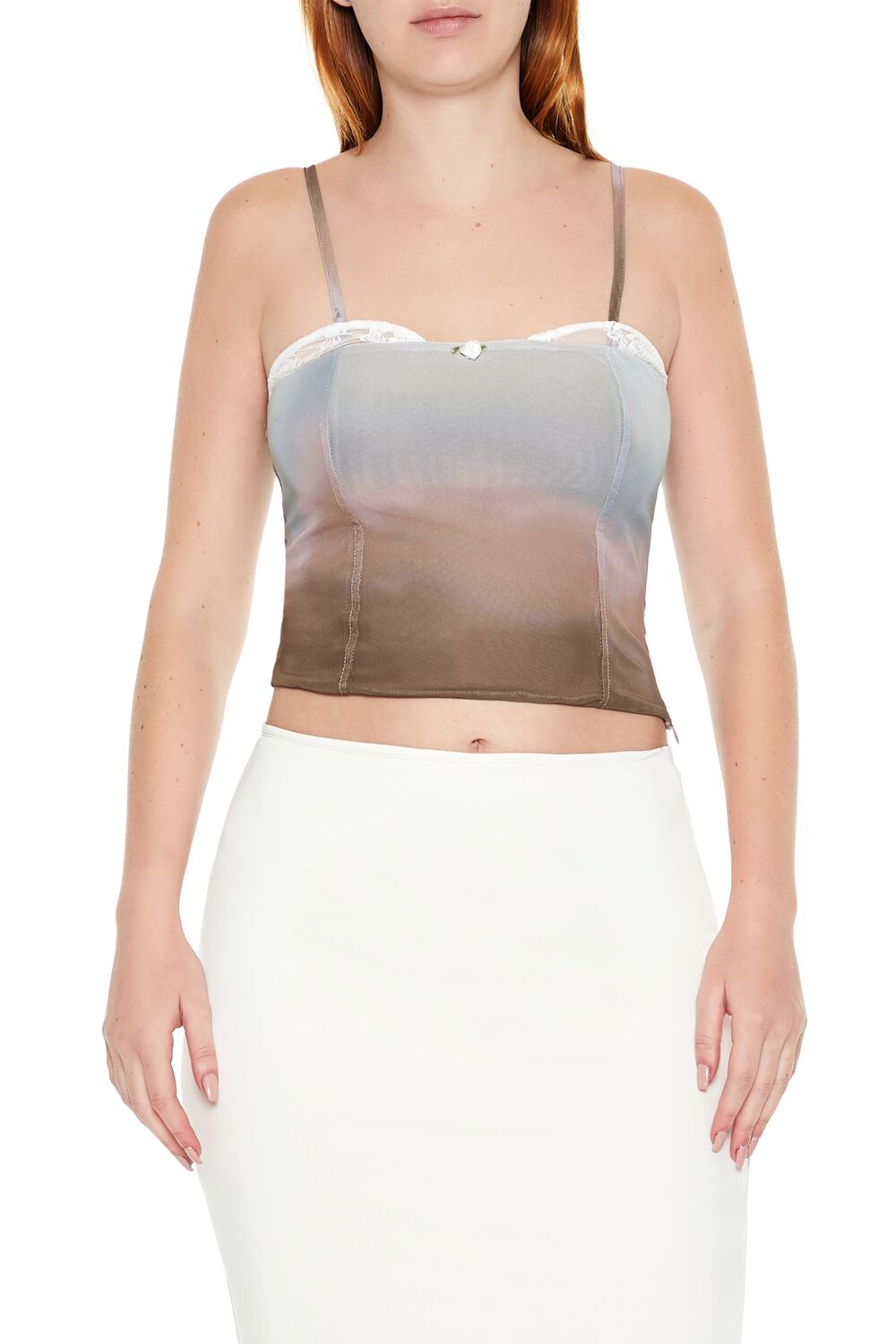 Gradient Rosette Cropped Cami | Forever 21 Women