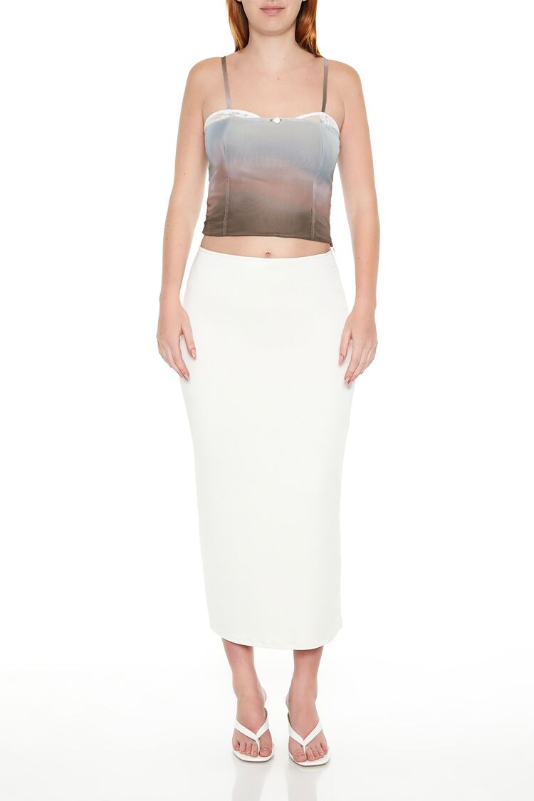 Gradient Rosette Cropped Cami | Forever 21 Women