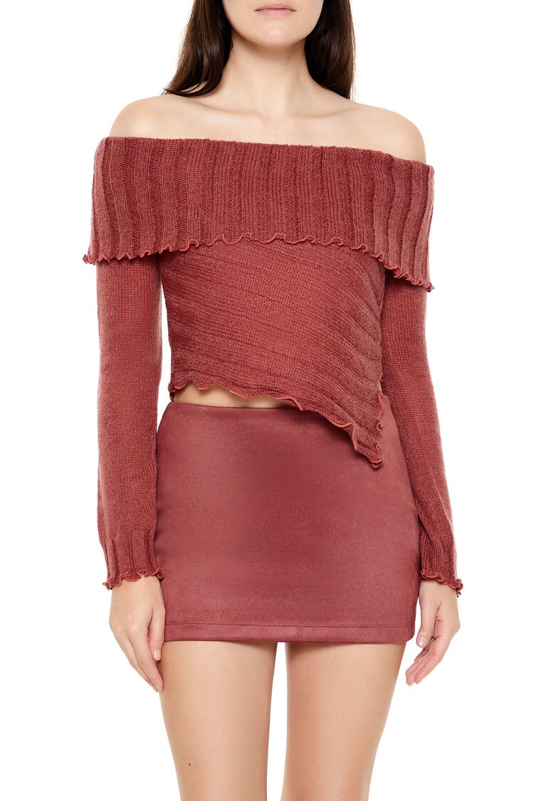 Ribbed Off-the-Shoulder Sweater | Forever 21 Women