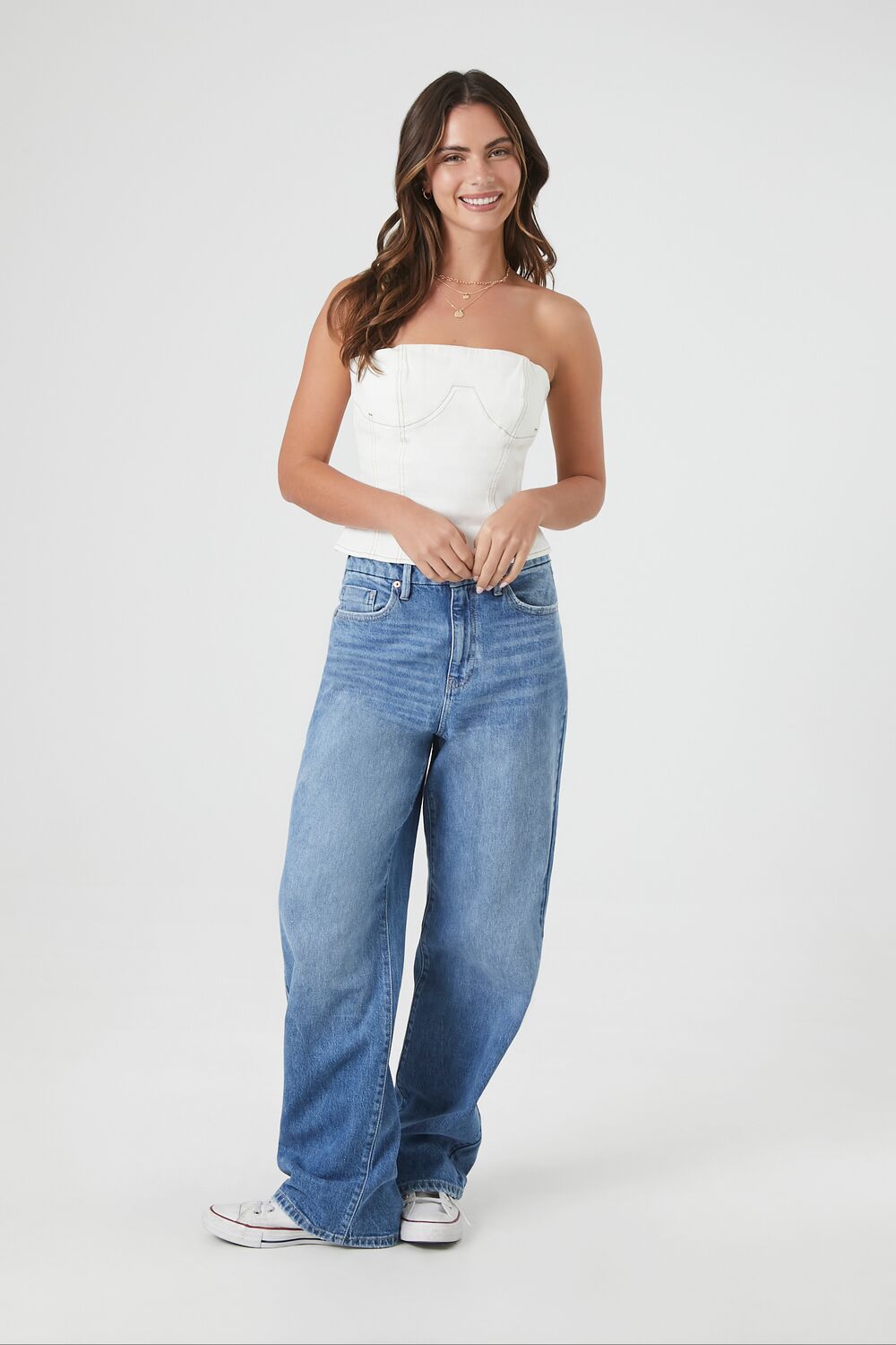 Denim Bustier Tube Top | Forever 21 Women