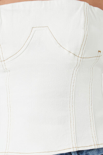 Denim Bustier Tube Top | Forever 21 Women