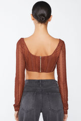 Crochet Lace Long-Sleeve Crop Top | Forever 21 Women