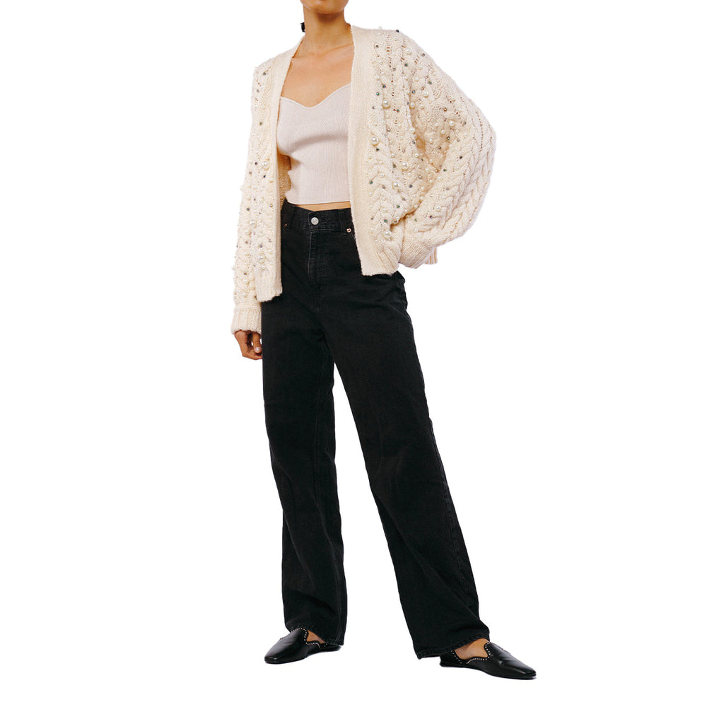 Merina Pearl Trimmed Cardigan | Forever 21 Women