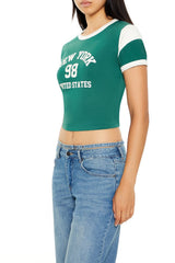 New York Cropped Ringer Tee | Forever 21 Women
