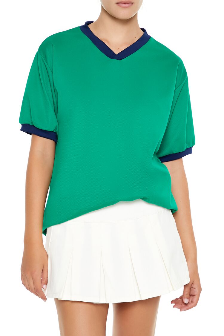 V-Neck Ringer Jersey | Forever 21 Women
