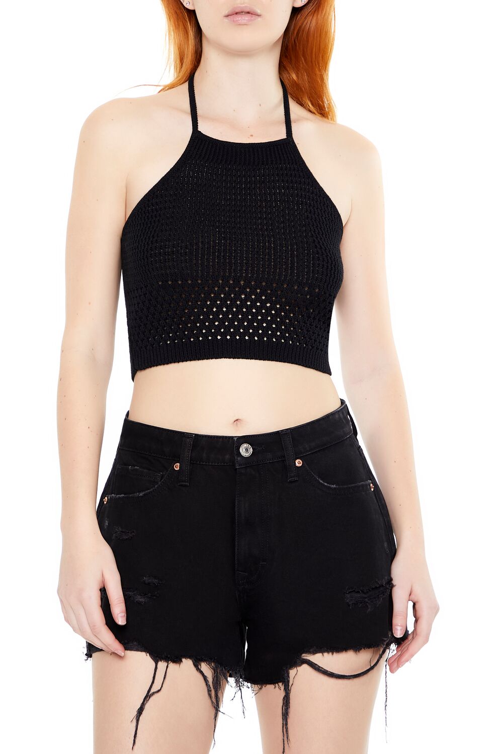 Sweater-Knit Halter Crop Top | Forever 21 Women