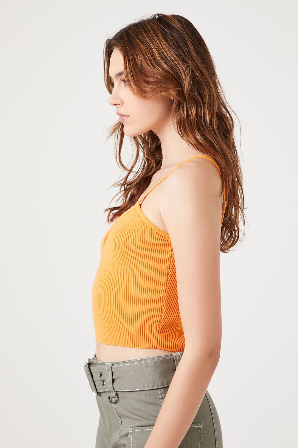 Sweater-Knit Cropped Cami | Forever 21 Women