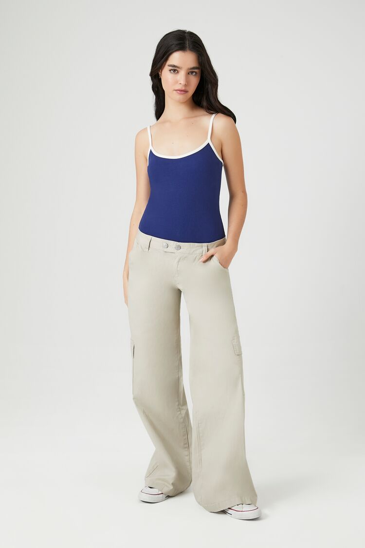 Ribbed Knit Ringer Cami Bodysuit | Forever 21 Women