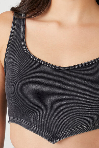 Seamless Ribbed V-Hem Tank Top | Forever 21 Women