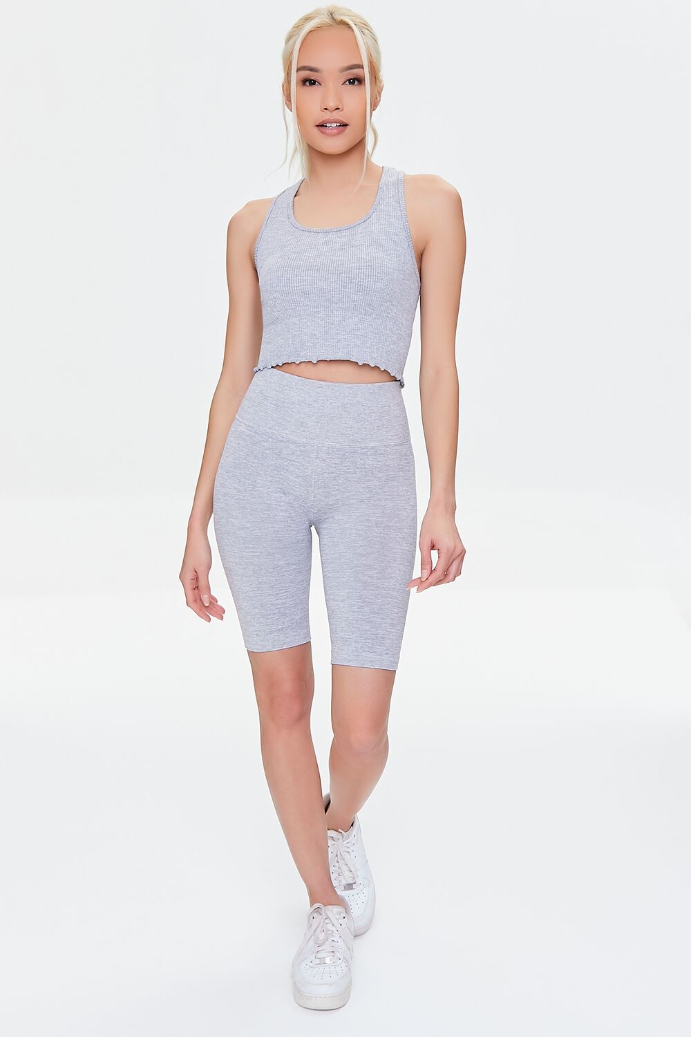 Active Seamless Lettuce-Edge Crop Top | Forever 21 Women