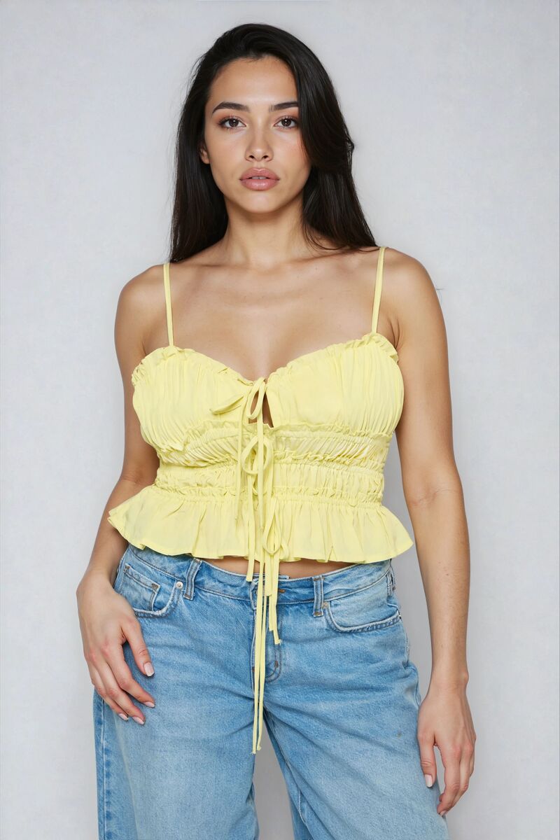 Smocked Poplin Peplum Cami Top | Forever 21 Women