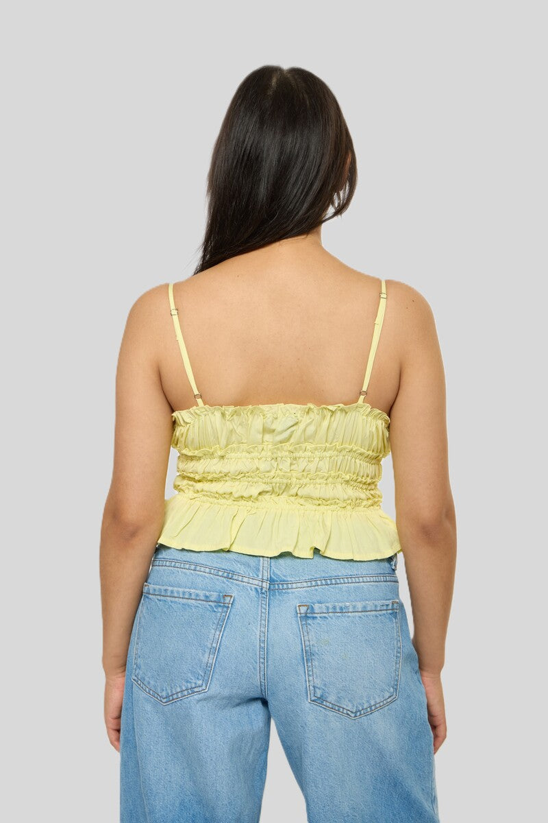 Smocked Poplin Peplum Cami Top | Forever 21 Women