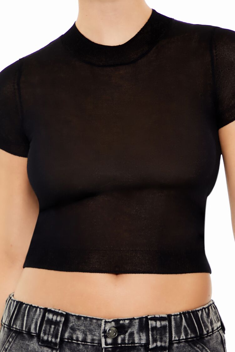 Cropped Sweater-Knit Tee | Forever 21 Women