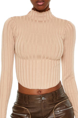Ribbed Lettuce-Edge Crop Top | Forever 21 Women