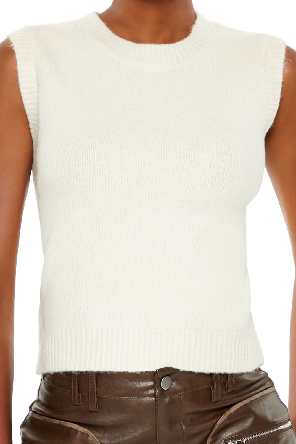 Fuzzy Knit Sweater Vest | Forever 21 Women