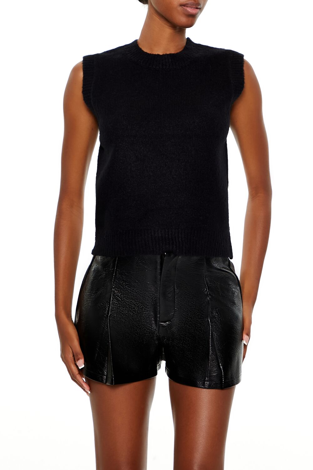 Fuzzy Knit Sweater Vest | Forever 21 Women