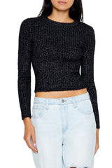 Ribbed Fuzzy Knit Sweater | Forever 21 Women