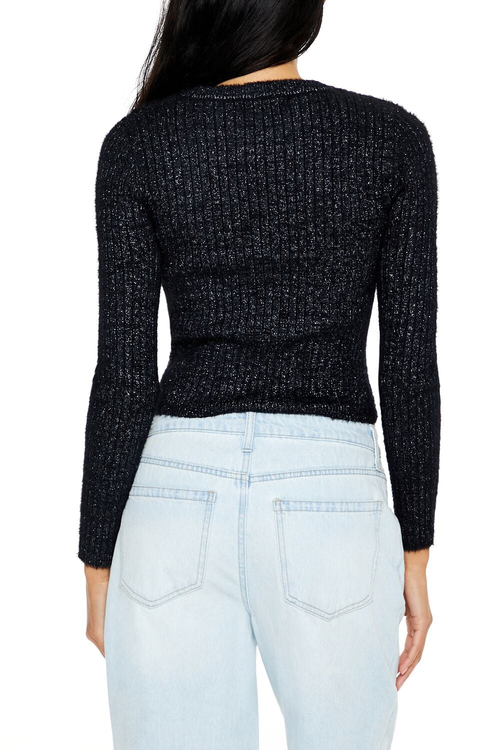 Ribbed Fuzzy Knit Sweater | Forever 21 Women