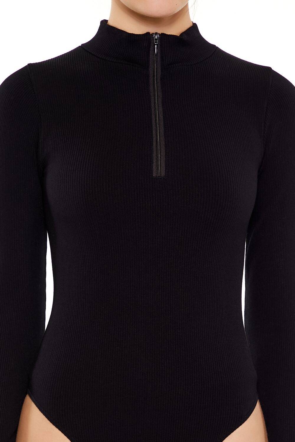 Seamless Half-Zip Bodysuit | Forever 21 Women