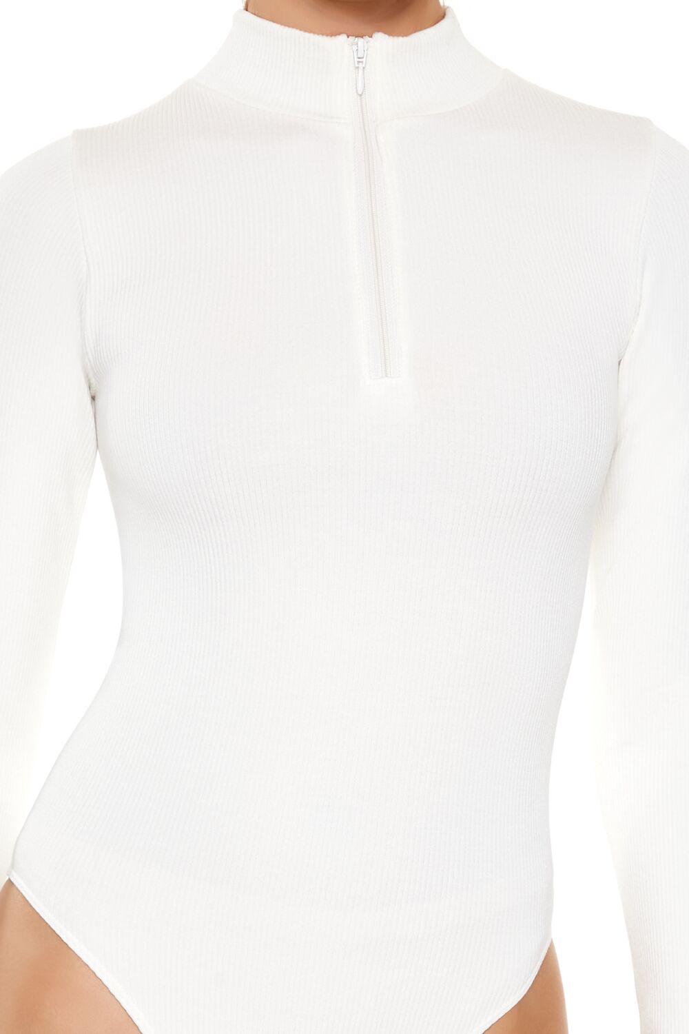 Seamless Half-Zip Bodysuit | Forever 21 Women