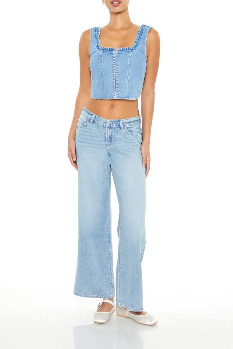 Denim Bustier Crop Top | Forever 21 Women