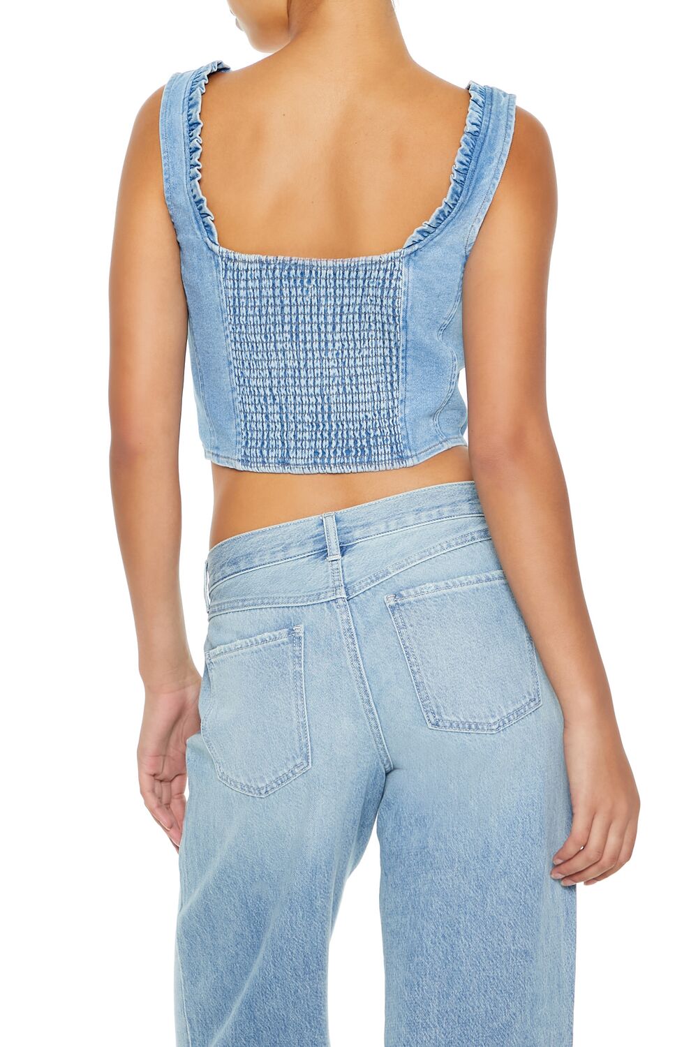 Denim Bustier Crop Top | Forever 21 Women