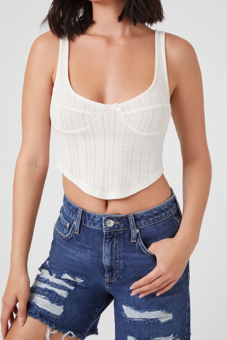 Curved-Hem Cropped Tank Top | Forever 21 Women
