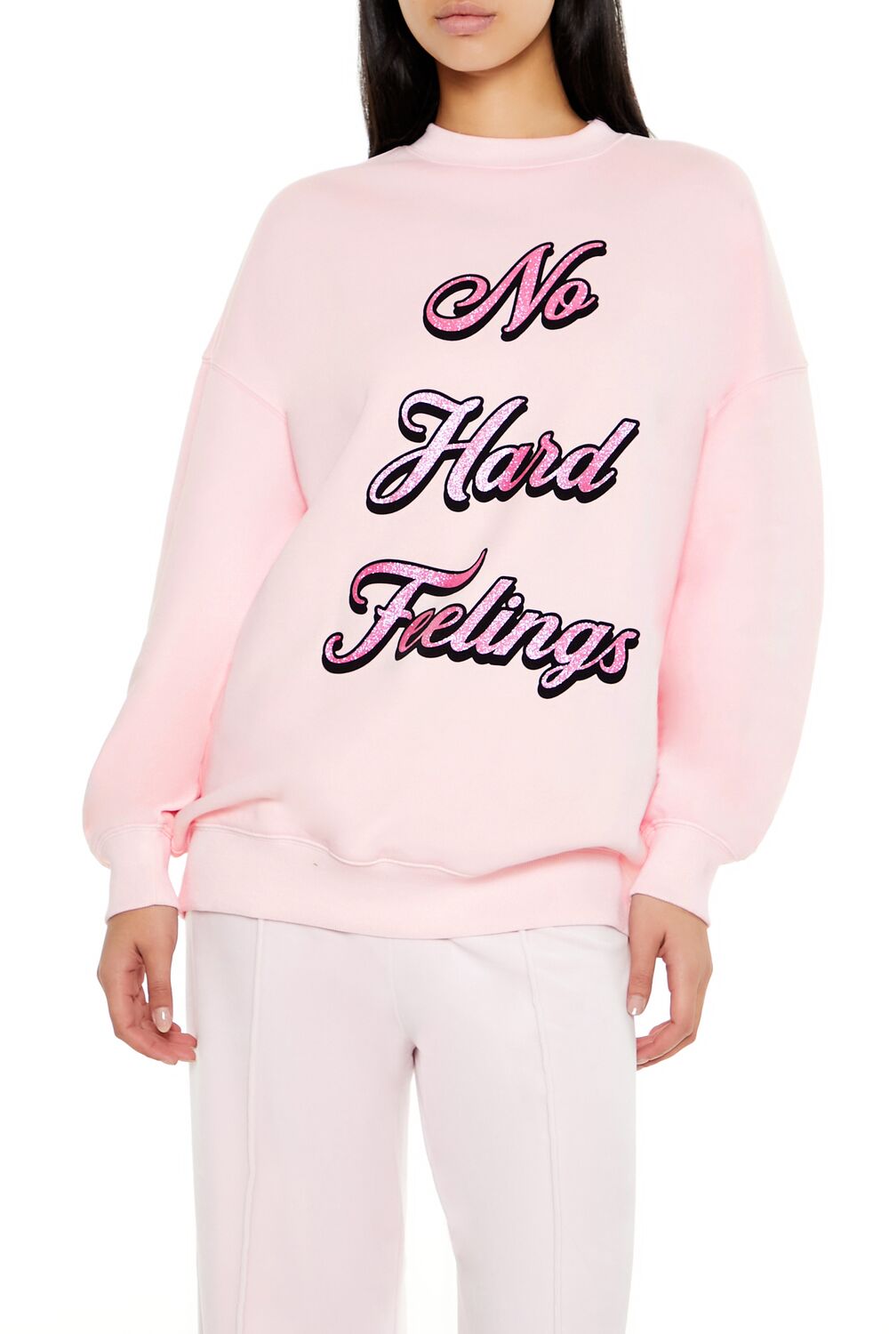 Glitter No Hard Feelings Pullover | Forever 21 Women