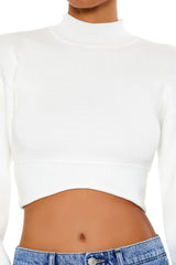 Mock Neck Cropped Sweater | Forever 21 Women
