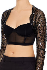 Sequin Mesh Shrug Sweater | Forever 21 Women