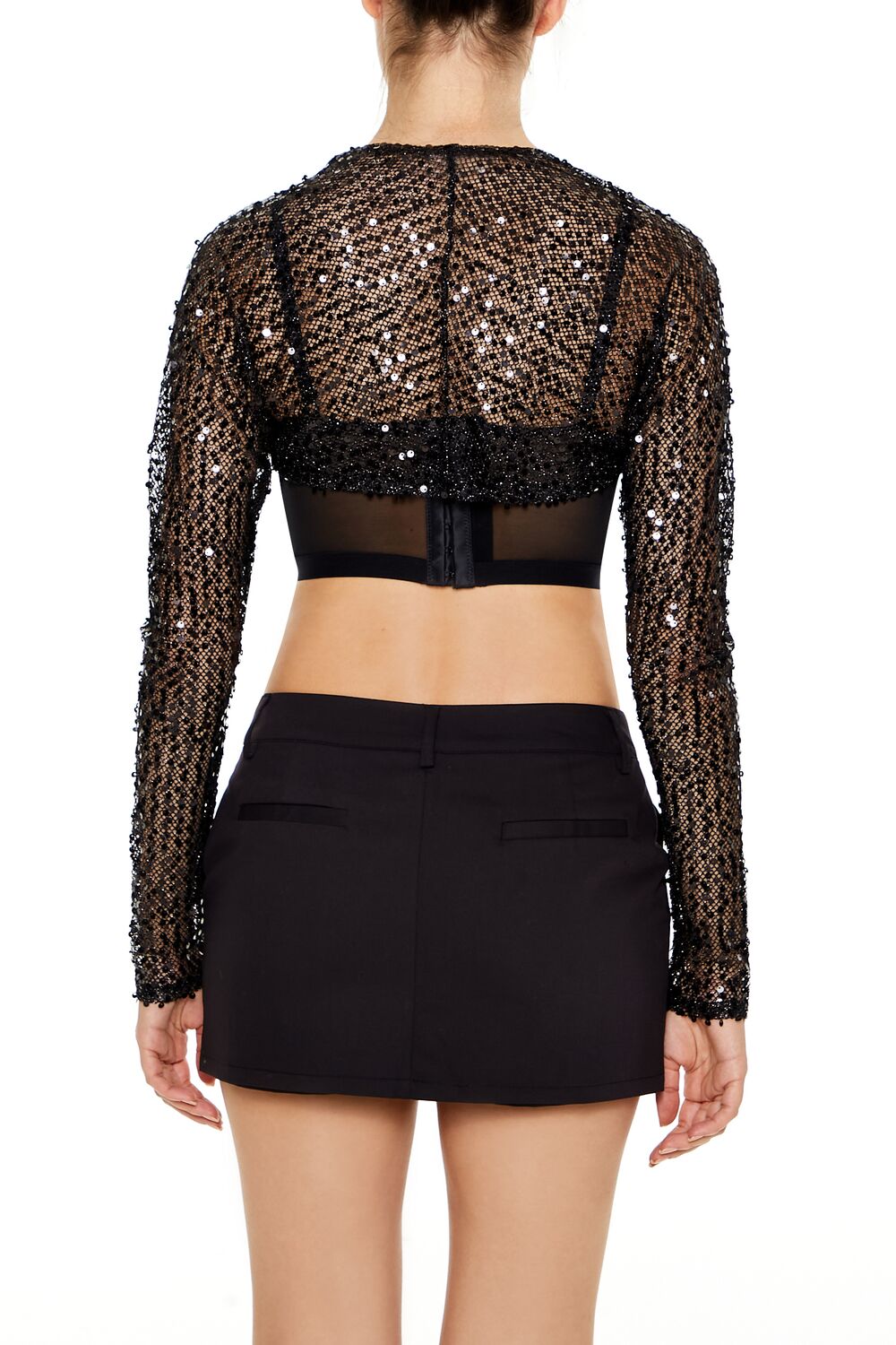 Sequin Mesh Shrug Sweater | Forever 21 Women