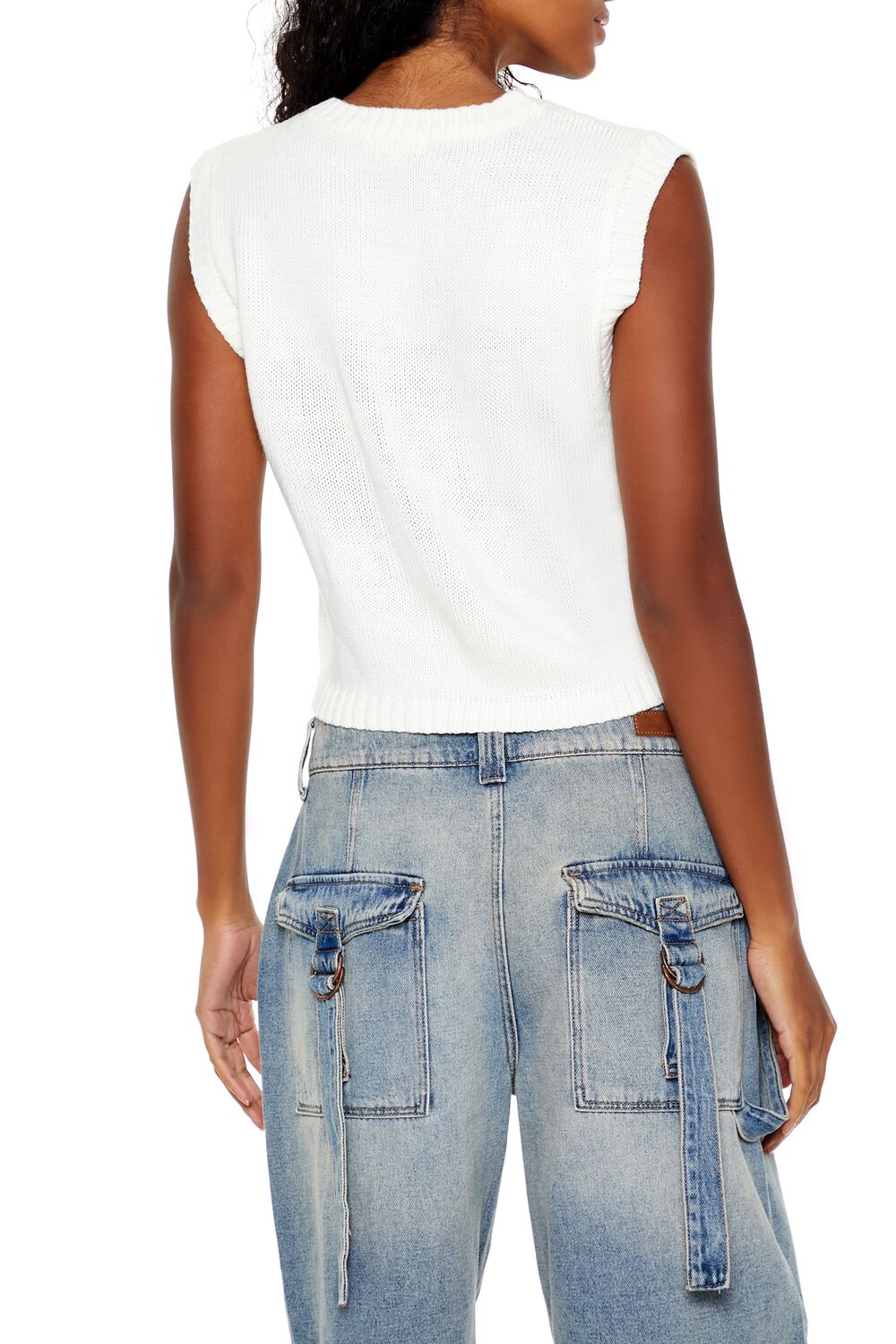 Cropped Cable Knit Sweater Vest | Forever 21 Women