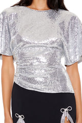 Sequin Butterfly-Sleeve Top | Forever 21 Women