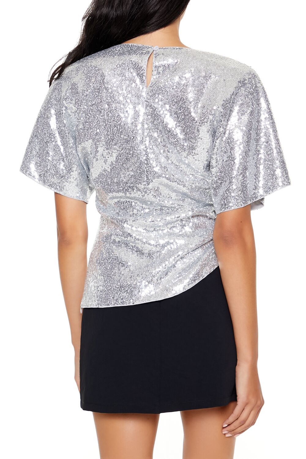 Sequin Butterfly-Sleeve Top | Forever 21 Women
