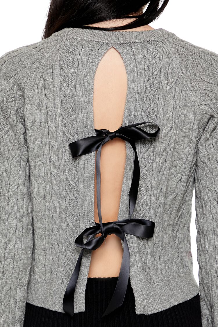 Bow Cable Knit Sweater | Forever 21 Women