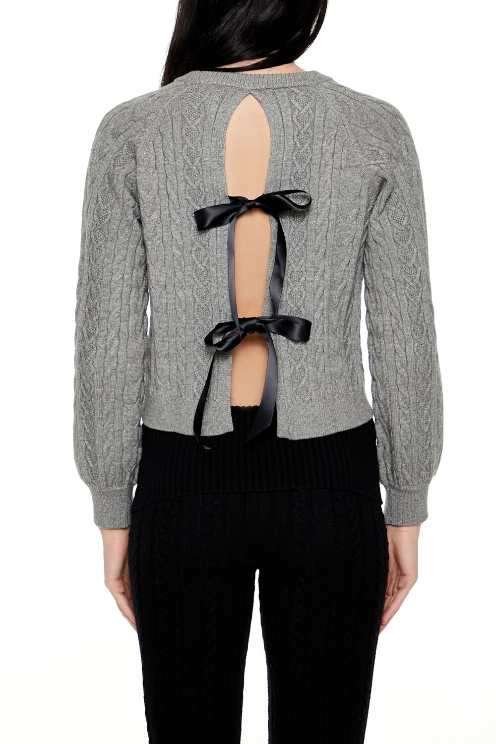Bow Cable Knit Sweater | Forever 21 Women