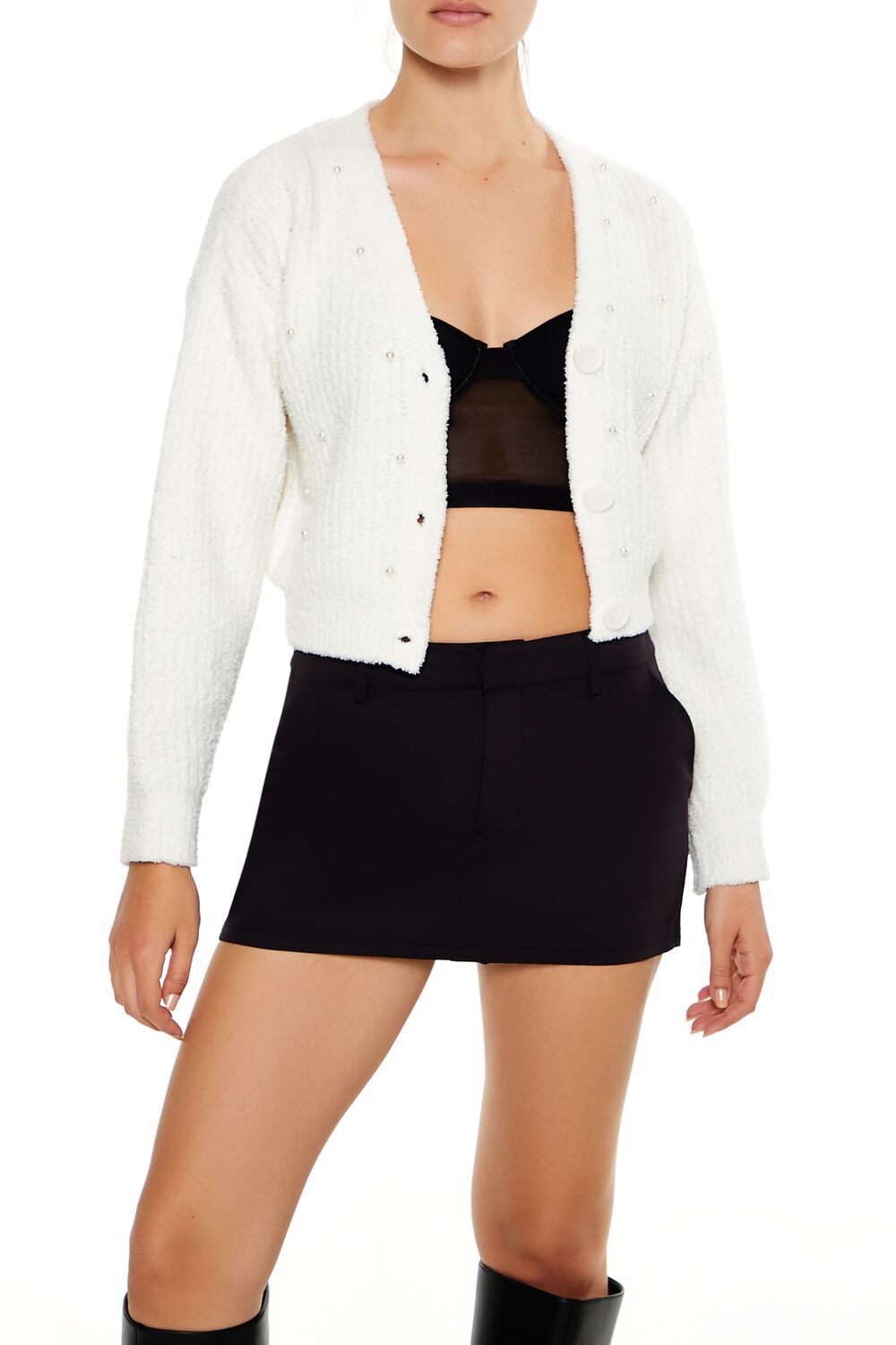 Faux Pearl Cardigan Sweater | Forever 21 Women