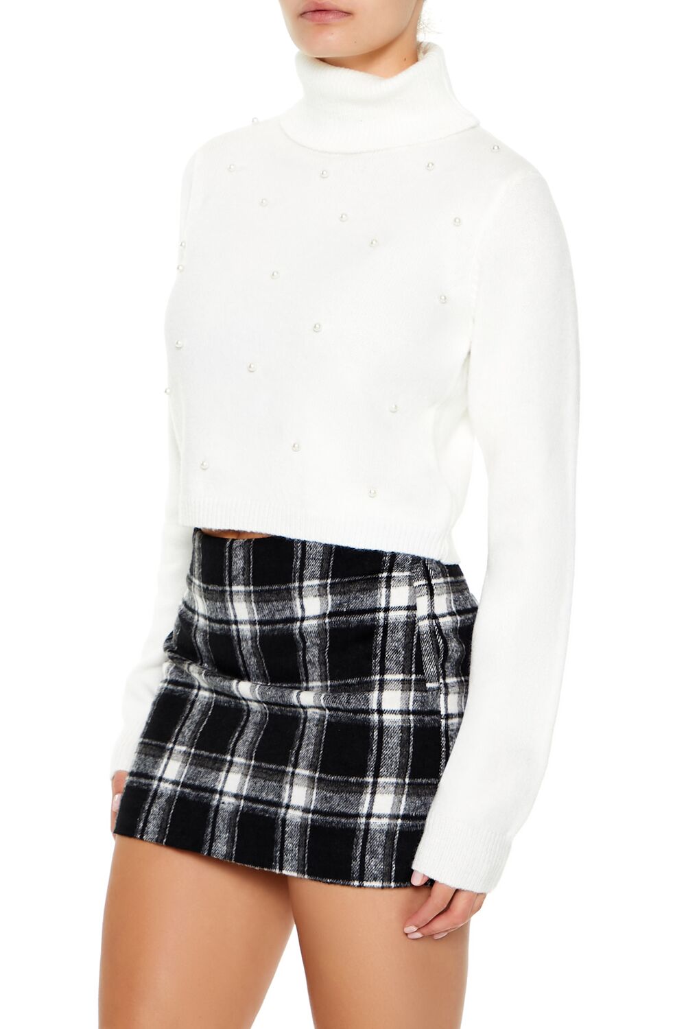 Faux Pearl Turtleneck Sweater | Forever 21 Women
