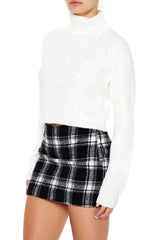 Faux Pearl Turtleneck Sweater | Forever 21 Women