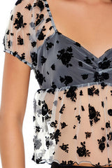 Sheer Floral Print Top | Forever 21 Women