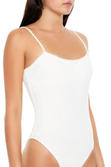 Pointelle Bow Cami Bodysuit | Forever 21 Women