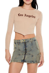 Los Angeles V-Cut Cropped Tee | Forever 21 Women