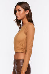 Illusion Neckline Corset Crop Top | Forever 21 Women