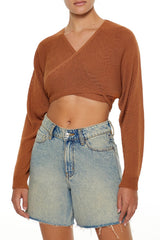 Tie-Back Crossover Sweater | Forever 21 Women