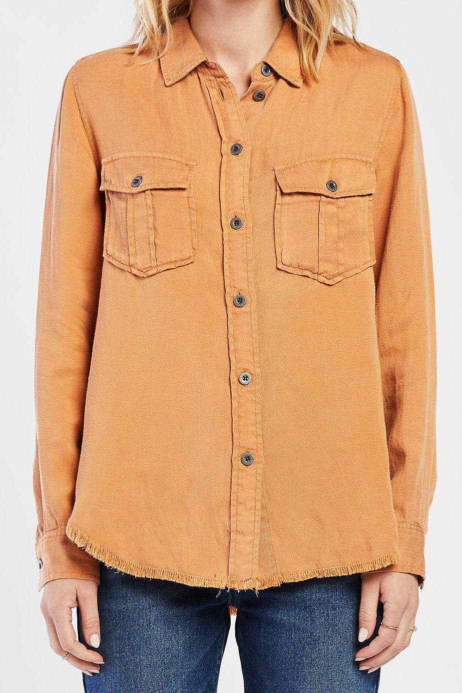 Brea Utility Style Button Down Shirt | Forever 21 Women